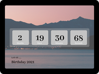 Countdown Timer daily 100 challenge dailyui dailyui14