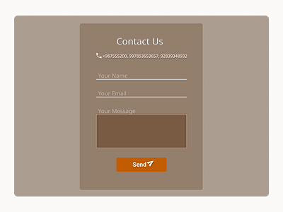 Contact Us daily 100 challenge dailyui
