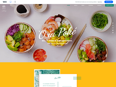 Wix Restaurant Website Design