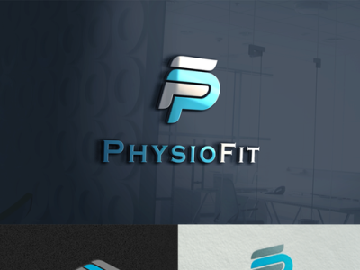Unique and Modern Physio Fit Logo Design branding branding designer business lgo fp logo logo logo design logo designer logo maker minimal logo pf logo