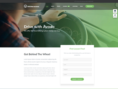 Avada Driving School WordPress Website Design schooldrivewebsite schooldrivewebsite wordpress