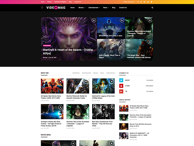 Avada Blog and Video Magazine Wordpress Website Design