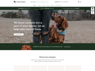 Avada Pet Supplied WordPress Website Design magazinewebsite pets petwebsite supplies