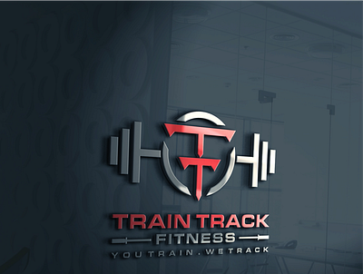 This is a Train Track Fitness Logo Design brand identity branding branding design branding designer business lgo company logo custom logo eye catching logo fitness logo food logo gym gym logo logo logo design logo designer logo maker minimal logo modern logo restaurant logo unique logo