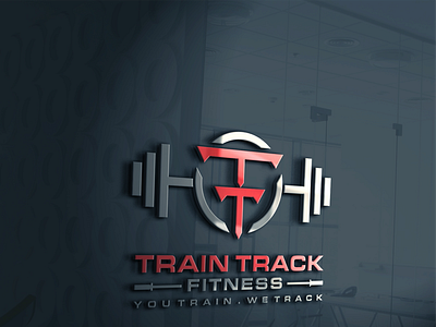This is a Train Track Fitness Logo Design