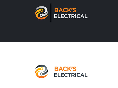 Backs Electronics Logo Design backs electric electronic logo modern logo