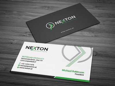 Nexton Business Card Design