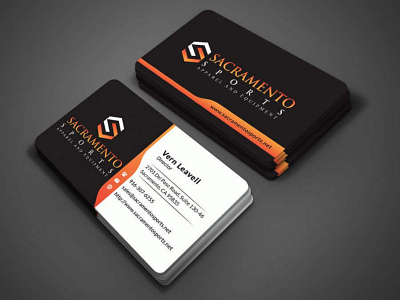 Sacramento Sports Business Card Design digitalvisitingcard sports sportsbusinesscard