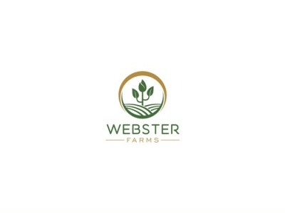 Webster Farms Logo Design modern logo organic logo