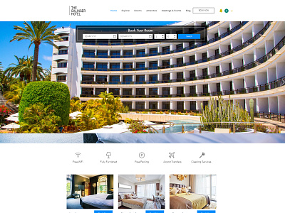 Wix Hotel Booking Website Design hotel booking hotel booking website logistics website