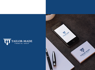 Tailor made Financial Group Logo Design financial logo modern logo tailor logo