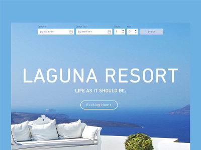 Laguna Resort Hotel Booking Website Design