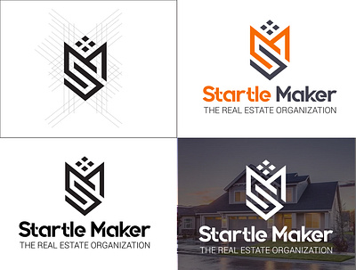 Startle Maker The Real Estate Organization Logo Design modern logo real estate real estate logo