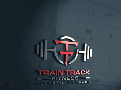 Train Track Fitness Logo Design