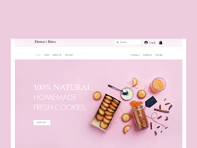 Wix Homemade Fresh Cookies bakery freshcookies homemadefood websitedesign wixbakery