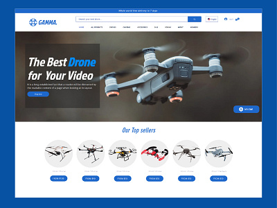 Wix Drone eCommerce Website Design drone webshop landingpage wix website