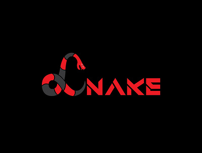 snake design logo typography