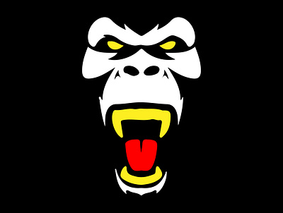 Angry Gorilla design logo vector