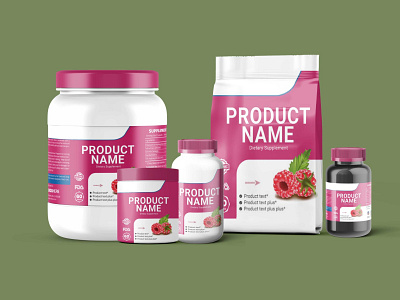 Vitamin Supplement Product Bottle Mock Up scaled 1 branding illustration logo ui vector