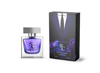 Men Perfume Packaging Mockup 1500x1072 branding design illustration logo vector