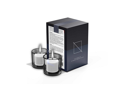 Branded Candle Box Packaging Mockup branding design illustration ui vector