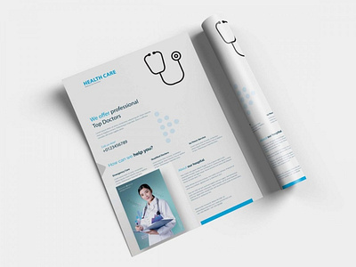 Free Health Care Poster Design Mockup