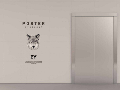 Ey-mockup Elevator Poster Mockup