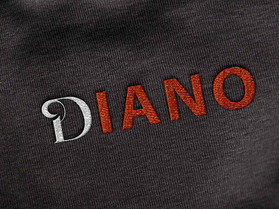 Diano fabric mockup app branding design diano fabric illustration logo mockup new typography ui ux vector