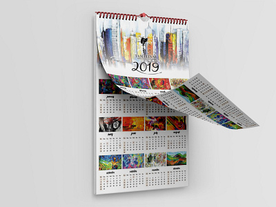 Home Wall Calendar Mockup app branding calendar design home illustration logo mockup new typography ui ux vector wall