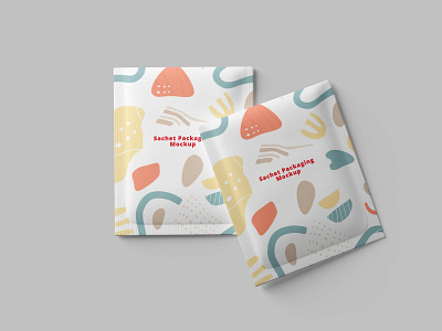 Sachet Packaging Mockup app branding design illustration logo mockup new pouch sachet typography ui ux vector