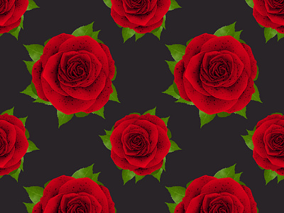 Beautiful pattern realistic Rose illustration design