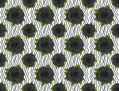 Beautiful pattern realistic Rose 3d art background beautiful beauty black blossom card celebration colorful decoration design drawing elegant fabric fashion floral flower garden geometric