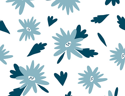 Seamless pattern with vintage flowers branding floral graphic design
