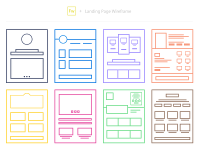 Landing page wireframe