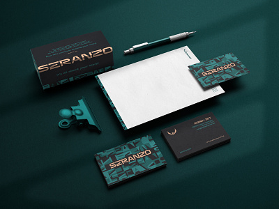 Seranzo | Brand Stationery & Office Supplies agency box brand brand design brand identity business cards collateral graphic design letterhead marketing office supplies packaging premium print collateral stationery visual identity
