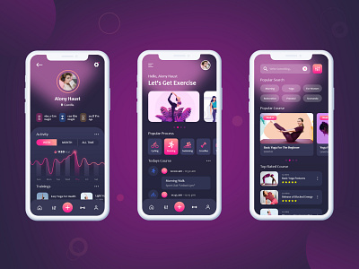 Fitness App UI Design