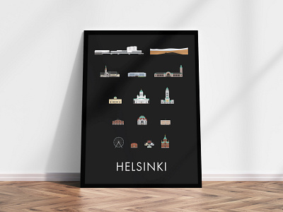 Helsinki Architecture Poster