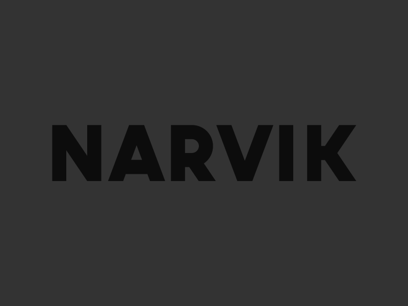 Narvik Logo branding clean geometry grid identity logo logotype minimal narvik shape typography wordmark