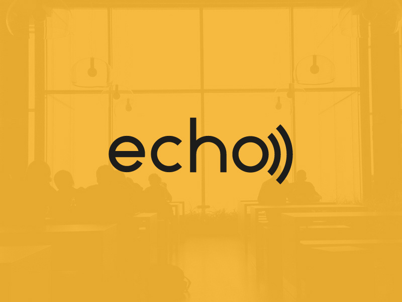 Echo Logo Concept concept wordmark echo logo logotype branding minimal clean identity