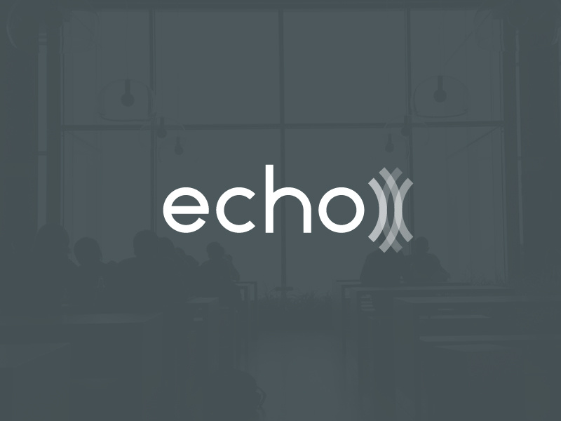 Echo Logo Concept #2 concept transparency echo logo logotype branding identity