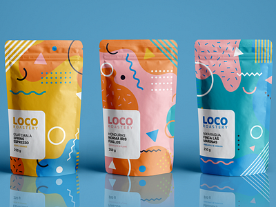 LOCO ROASTERY / BRAND IDENTITY branding design identity design illustration packaging vector