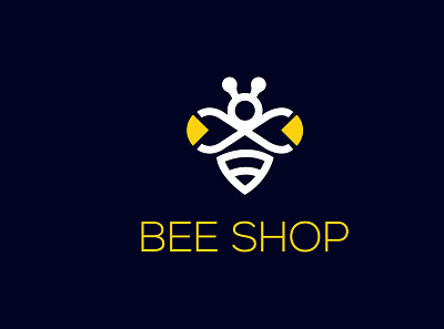 Bee logo design app icon bee bee logo flat design icon logo illustrator logo logodesign minimal professional text logo typography