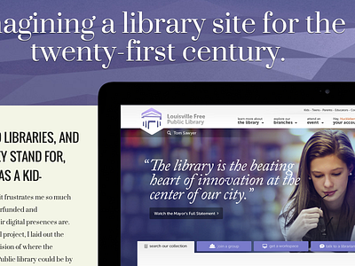 Library 2015 Project Page condensed didone gothic low poly oswald portfolio prata purple super duper purple web design