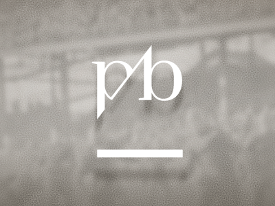 pab wordmark custom didone ligature logo mark serif type wordmark