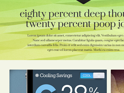 portfolio redesign - home page didone didot faceted green low poly portfolio prata serif