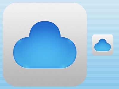 BlueNube icon for the iPad bluenube cloud cloudapp icon ipad icon