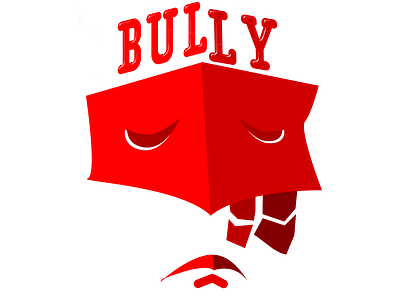 Bullying app digital illustration icon logo minimal typography ui ux vector web
