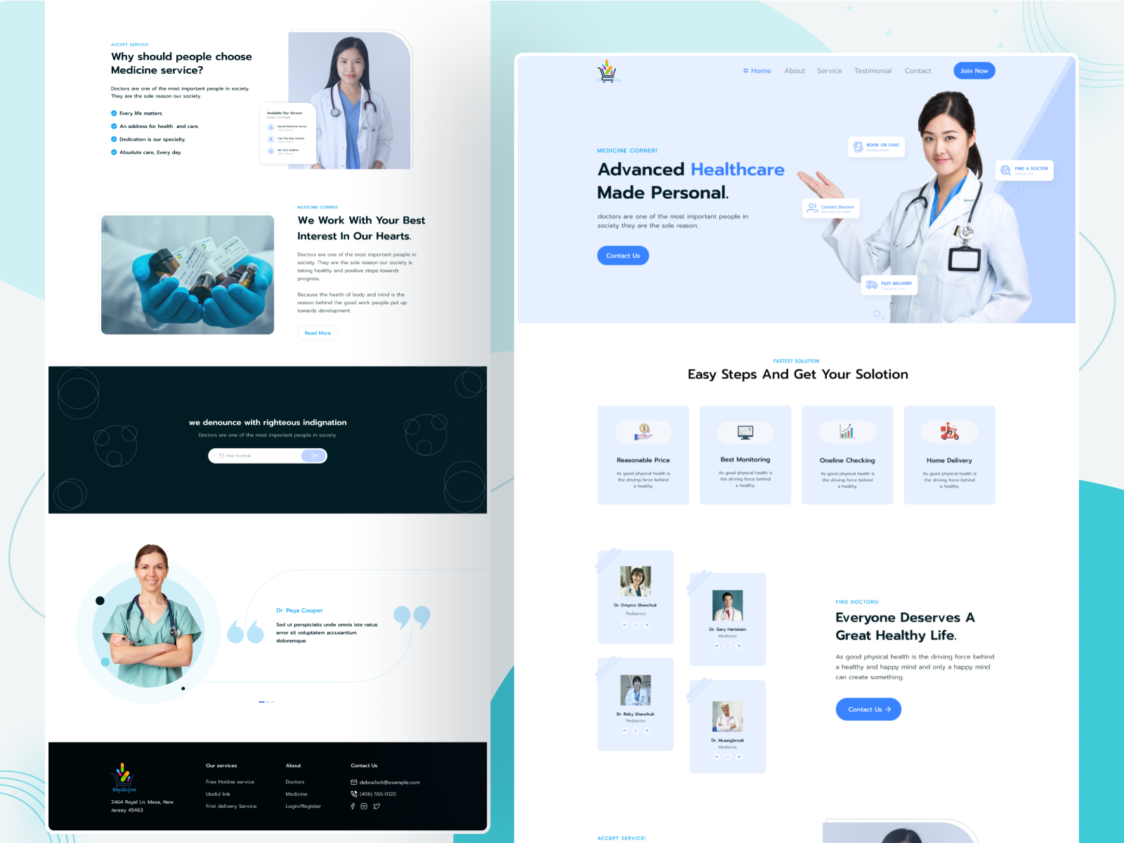 Medical landing page by SK FARHAD 🔥 on Dribbble