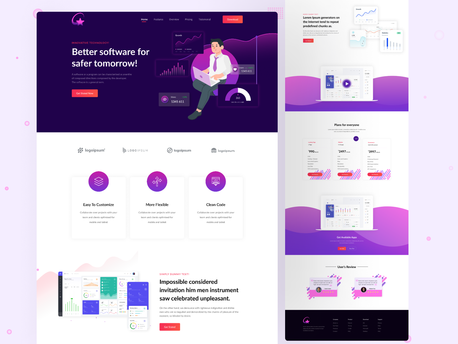 Saas Landing Page! by SK FARHAD 🔥 on Dribbble