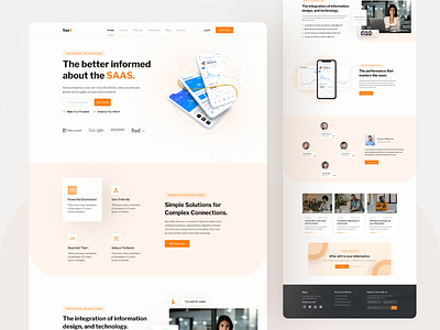 Saas Landing Page Exploration. by SK FARHAD 🔥 for ITO Team on Dribbble